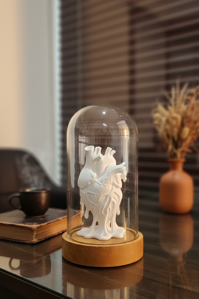 Human Heart Dome Antique